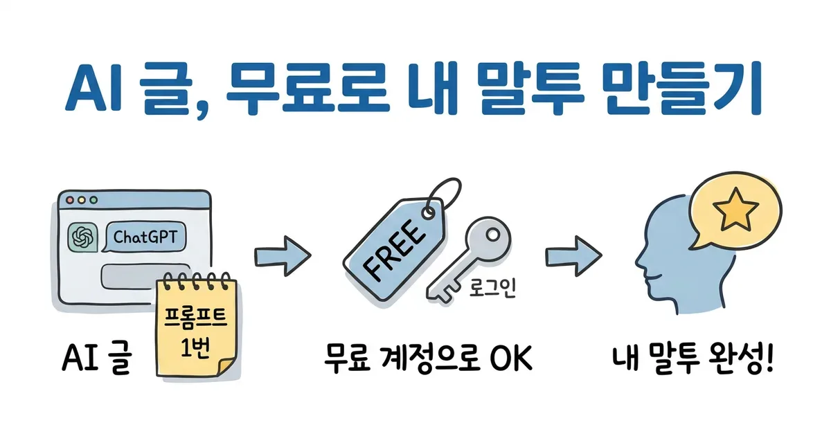 AI 글 냄새를 줄이고 내 말투로 바꾸는 법